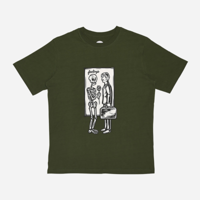 AND FEELINGS - PRESENT SS TEE SHIRT - Black Forest