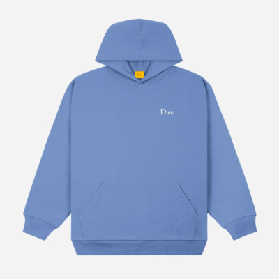 DIME - SMALL LOGO HOODIE - WASHED ROYAL