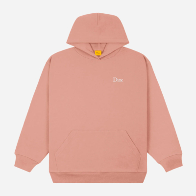 DIME - CLASSIC SMALL LOGO HOODIE - Old Pink