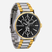 NIXON x TUPAC - SENTRY STAINLESS STEEL - Gold / Silver / Black