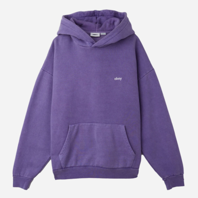 OBEY - LOWERCASE PIGMENT HOOD - Passion Flower