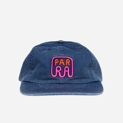 PARRA - FAST FOOD LOGO 6 PANEL HAT - Navy Blue