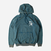 PARRA - NEUROTIC MINI FLAG HOODED -  Washed Blue