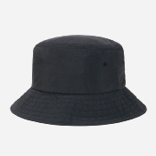 STUSSY - PEACHED NYLON BASIC BUCKET HAT - BLACK