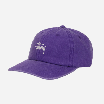 STUSSY - WASHED STOCK LOW PRO CAP - Grape