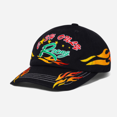 CASH ONLY - RACING FLAME CAP - Black