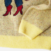 PARRA - STUPID STRAWBERRY KNITTED PULLOVER - Yellow
