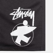 STUSSY - SURFMAN MESH SHORT - Black