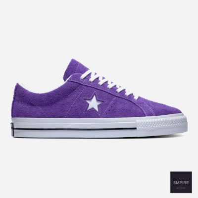 CONVERSE - ONE STAR HAIRY SUEDE - COURT PURPLE / BLACK / WHITE