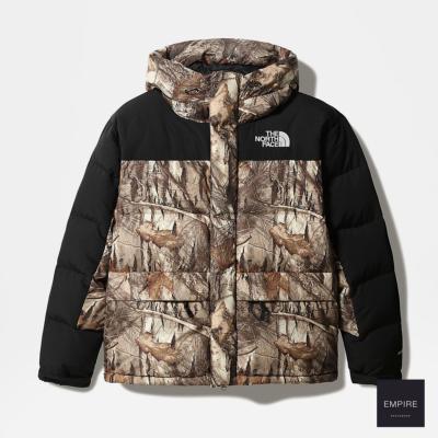THE NORTH FACE HIMALAYAN DOWN PARKA - Kelp Tan Forest Floor Print 