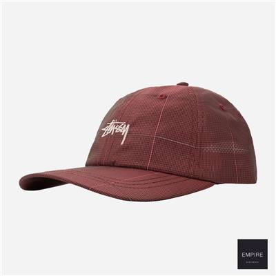 STUSSY REFLECTIVE WINDOW PAN LOW PRO CAP - Red