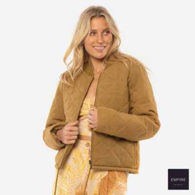 AMUSE SOCIETY - ALONDRA QUILTED JACKET - Moss