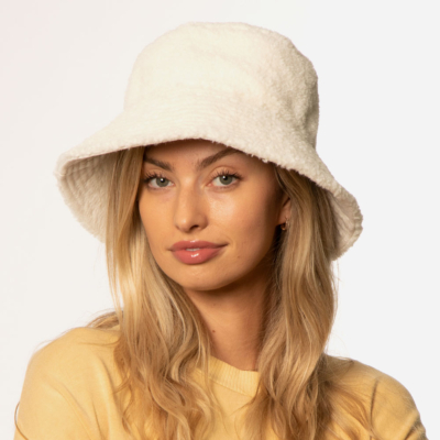AMUSE SOCIETY - SHERPA BUCKET HAT - White