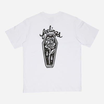 AND FEELINGS - COFFIN SS TEE SHIRT - White