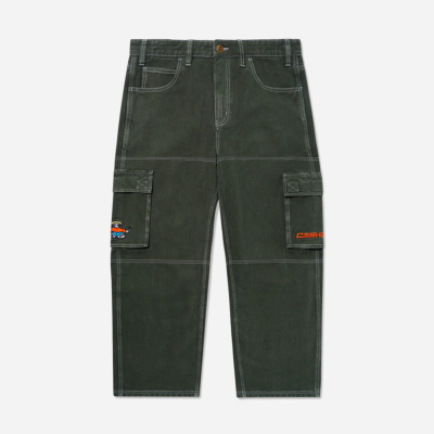 CASH ONLY - ALEKA CARGO JEANS - WASHED ARMY