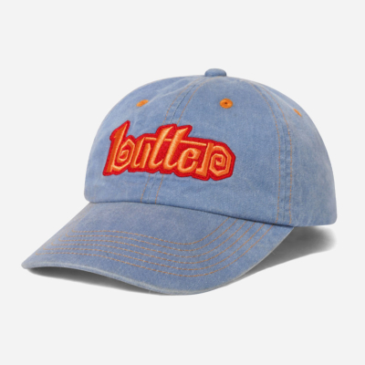 BUTTER GOODS - SWIRL 6 PANEL CAP - Washed Slate