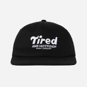 TIRED - NOTHING 6 PANEL CAP - Black