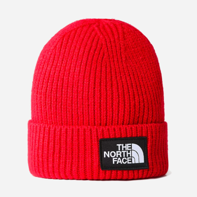THE NORTH FACE - LOGO BOX CUFF BEANIE - TNF Red