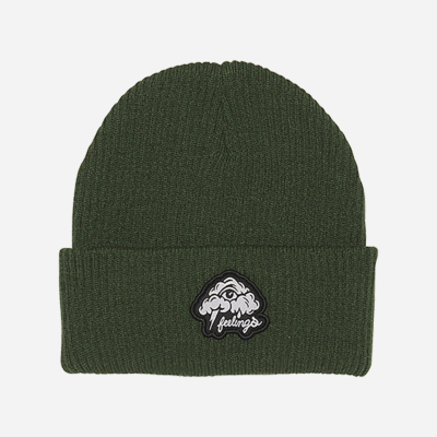 AND FEELINGS - CLOUD PATCH BEANIE - Black Forest