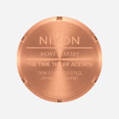 NIXON - TIME TELLER ACETATE - Rose Gold / Pink Tortoise