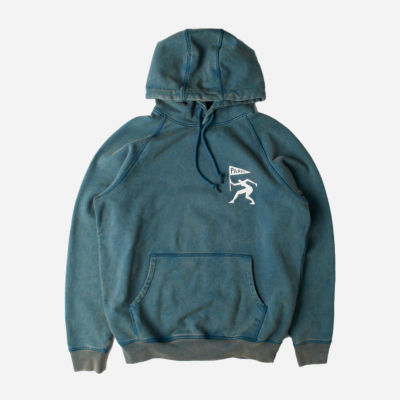 PARRA - NEUROTIC MINI FLAG HOODED -  Washed Blue