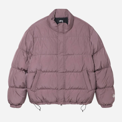 STUSSY - RIPSTOP DOWN PUFFER JACKET - ROSE