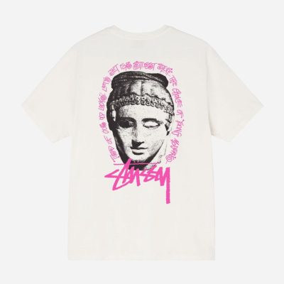 STUSSY - YOUNG MODERENS PIG DYED TEE - Natural