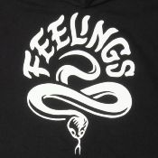 AND FEELINGS - Snake hoodie - Black