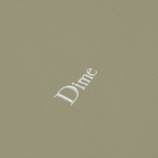 DIME -  CLASSIC SMALL LOGO CREWNECK - SLATE GREEN