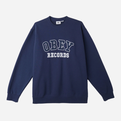 OBEY- RECORDS CREW - ACADEMY NAVY