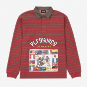 PLEASURES - CHAMPIONSHIP RUGBY LONG SLEEVE - RED