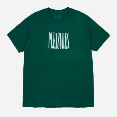 PLEASURES - STRETCH T-SHIRT - Forest green