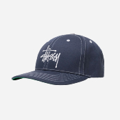 STUSSY - BASIC STRUCTURED LOW PRO CAP - Navy