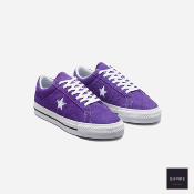 CONVERSE - ONE STAR HAIRY SUEDE - COURT PURPLE / BLACK / WHITE
