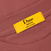 DIME - CLASSIC SMALL LOGO TEE - WASHED MAROON