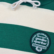GOODIES SPORTIVE - STRIPED PATCH HOODIE - Green