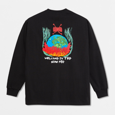 POLAR - WELCOME TO THE NEW AGE LS TEE - BLACK