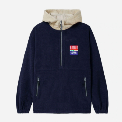 BUTTERGOODS - HIGH WALE CORD PULLOVER JACKET - Navy