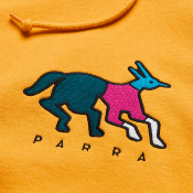 PARRA - ANXIOUS DOG HOODED SWEATSHIRT -  Gold Yellow