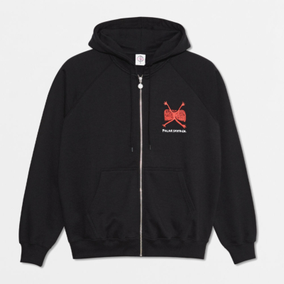 POLAR - DEFAULT ZIP HOODIE WELCOME TO THE NEW AGE  - BLACK
