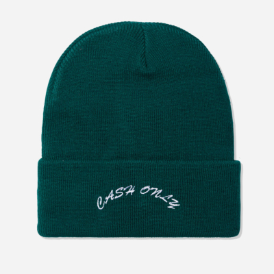 CASH ONLY - LOGO BEANIE - Forest 