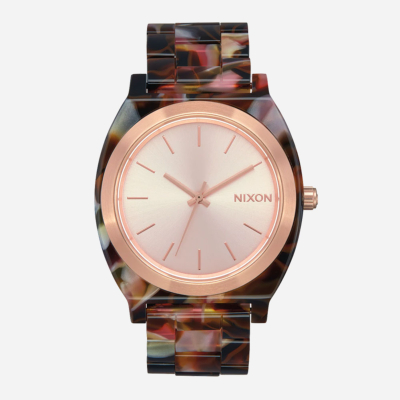 NIXON - TIME TELLER ACETATE - Rose Gold / Pink Tortoise
