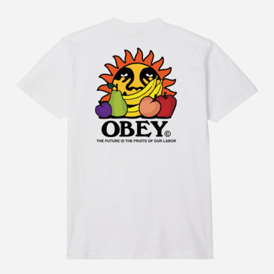 OBEY - THE FUTURE IS THE FRUITS OF OUR LABOR TEE - White