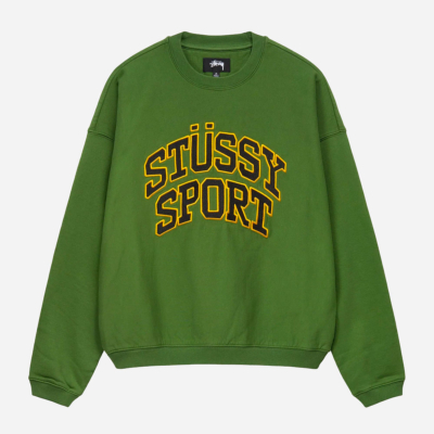 STUSSY - RELAXED OVERSIZED CREW - Green