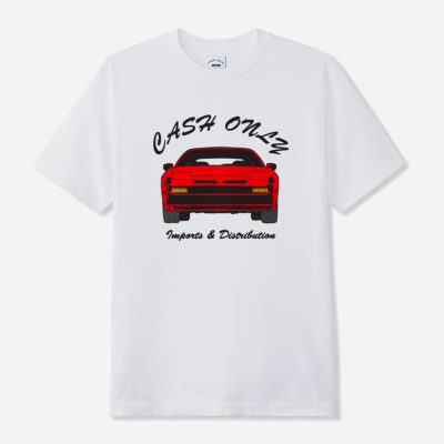 CASH ONLY - CAR TEE - White