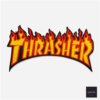 THRASHER MAGAZINE PATCH FLAME LOGO - Flame