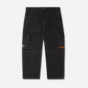 CASH ONLY - ALEKA CARGO JEANS - FADED BLACK