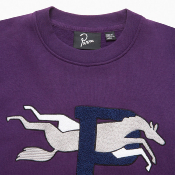 PARRA - HORSE P CREW NECK SWEATSHIRT - Purple