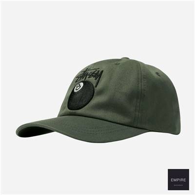 STUSSY STOCK 8 BALL LOW PRO CAP - Olive