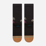 STANCE - WELCOME SKELLY CREW SOCK - Black
